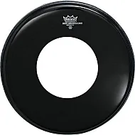 Remo 20'' Ebony Ambassador Bass Drum Pre-Cute Hole