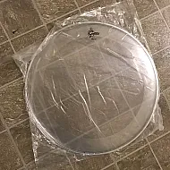 Remo 22'' Powerstroke 3 Clear Bass Drum Gretsch logo