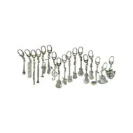 Music Gifts Company: Pewter Keyring - Drum Set