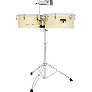 LP M257B Matador 14'' & 15'' Timbales, Brass Tone  