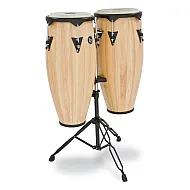 LP646NY-AW LP City Wood 10'' & 11'' Congas Set Natural
