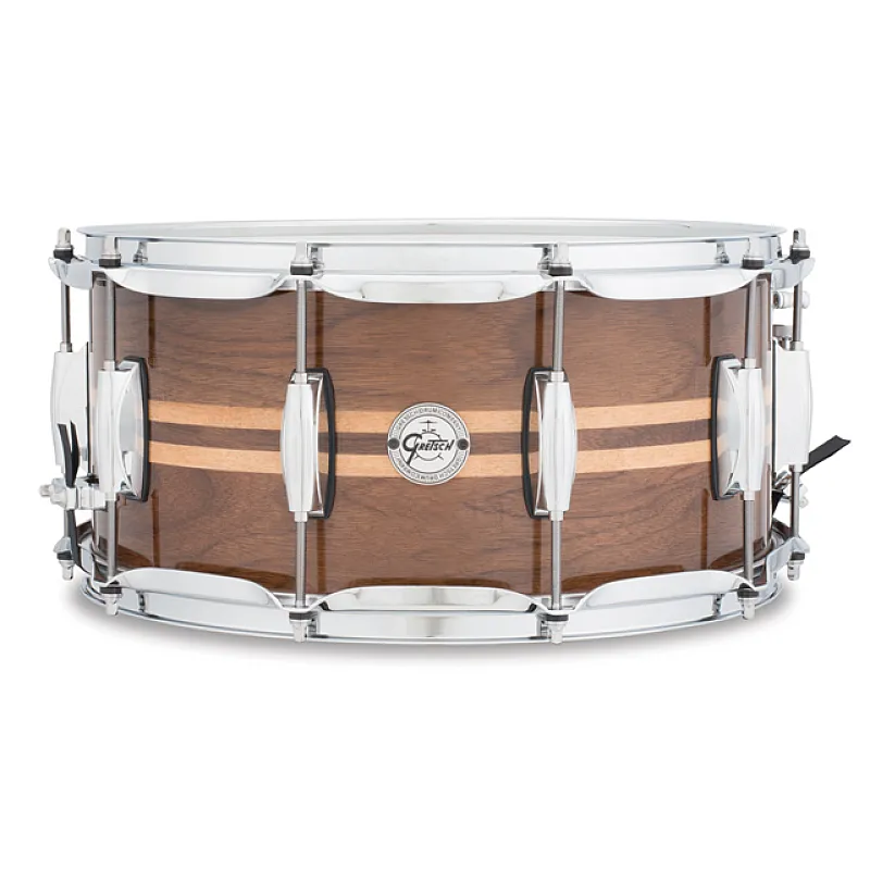 Gretsch S1-6514W-MI Walnut with Maple Inlay 14''x6.5'' Snare Gretsch S1-6514W-MI Walnut with Maple Inlay 14''x6.5'' Snare
