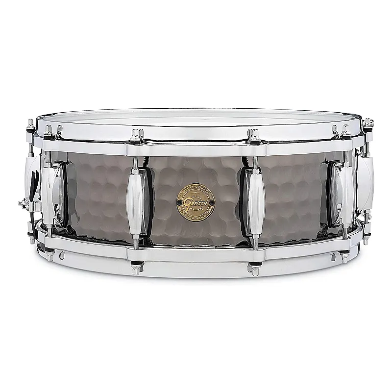 Gretsch S1-0514-BSH Hammered Black Steel 14''x5'' Snare Drum