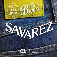 Savarez A130CL Bronze Acoustic guitar Custom light set 11-52