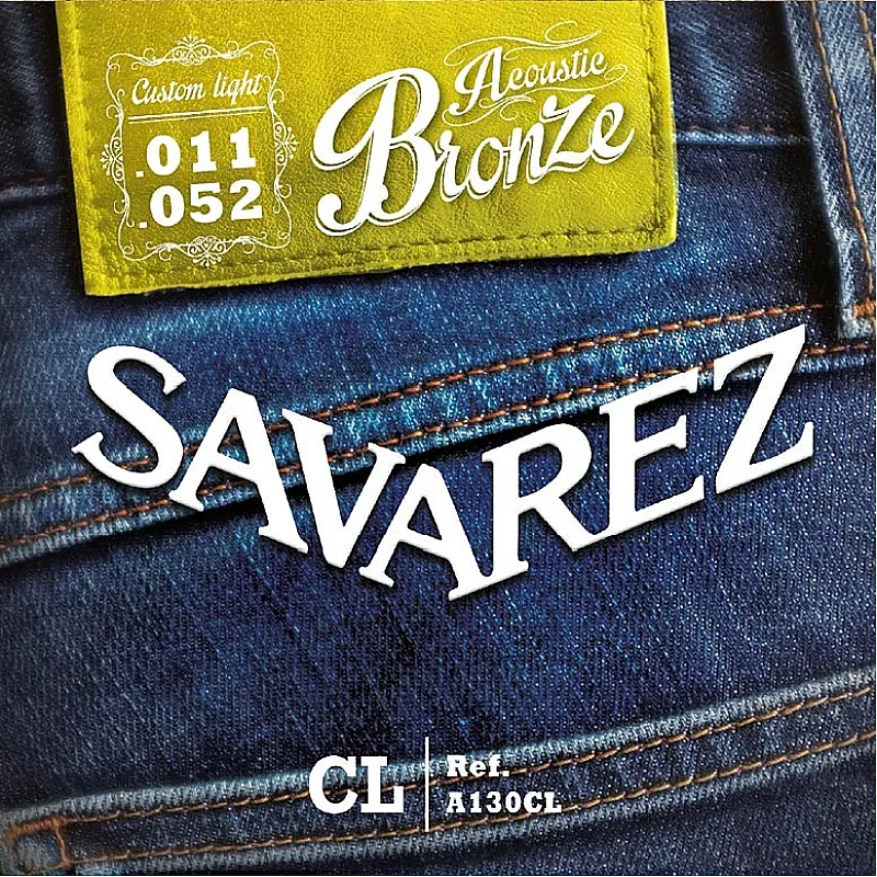 Savarez A130CL Bronze Acoustic guitar Custom light set 11-52