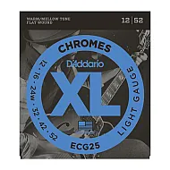 Daddario ECG25 Chromes Flat Wound, Light, 12-52