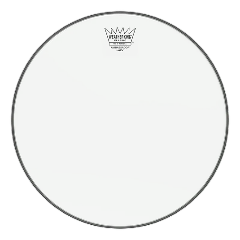 Remo 13'' Classic Fit Ambassador Hazy Snare Side