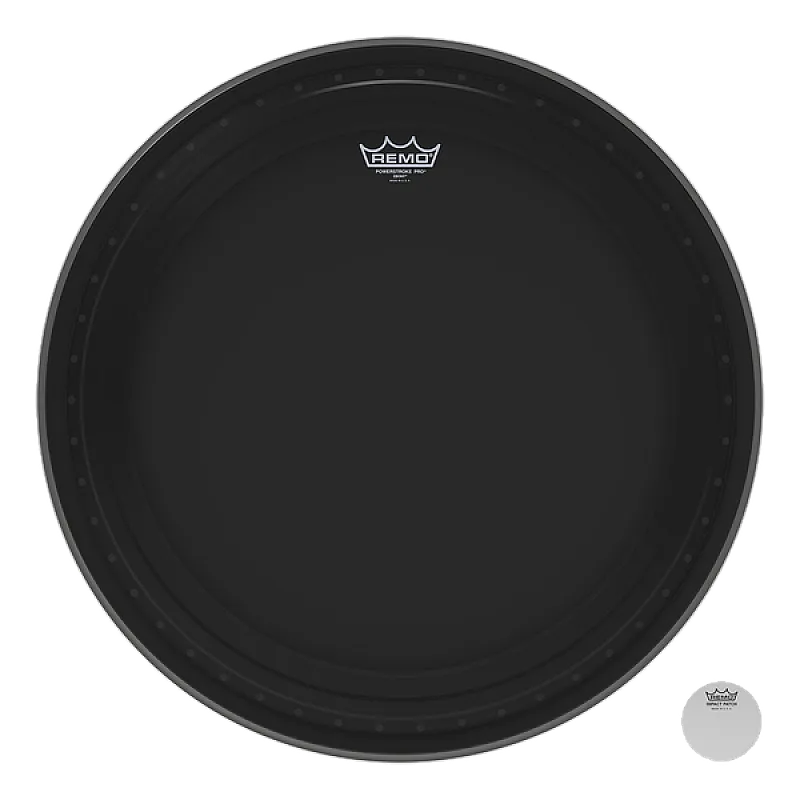 Remo 22'' Ebony Powerstroke Pro Bass Drum Remo 22'' Ebony Powerstroke Pro Bass Drum