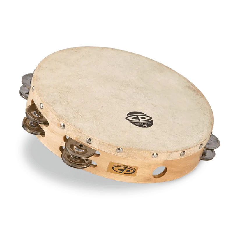 CP380 CP by LP 10" Tambourine With Head Double Row