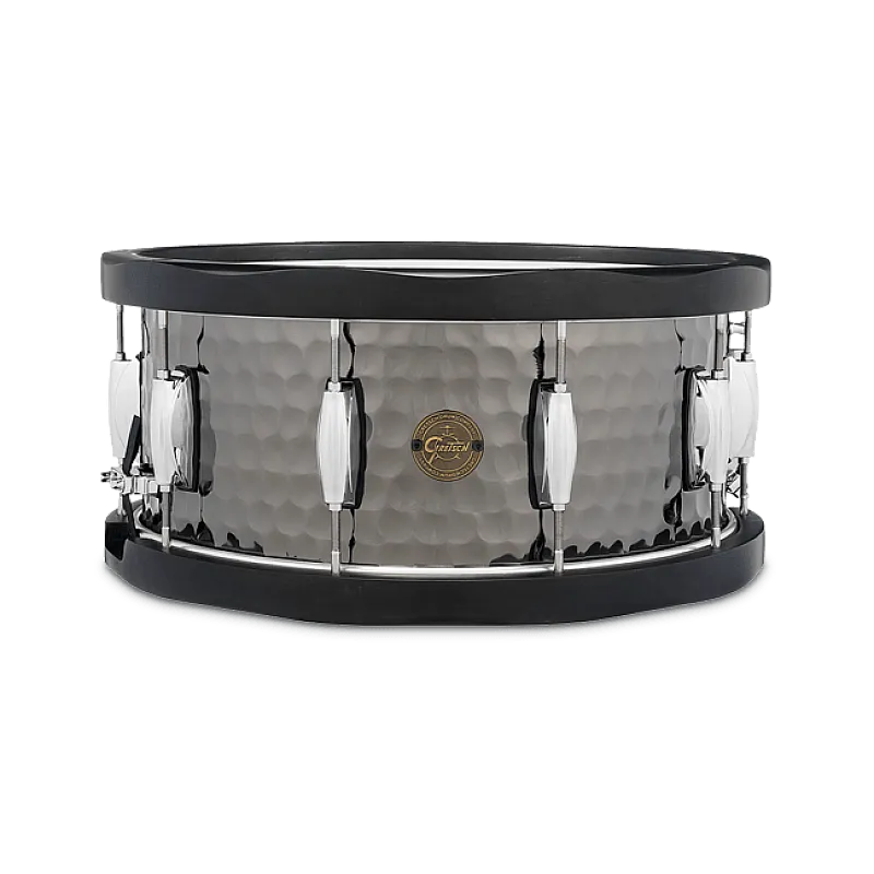 Gretsch S1-6514WH-BSH Wood Hoop Hammered Steel 14''x6.5'' Snare