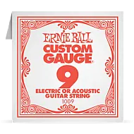 Ernie Ball 009 Plain Steel ﻿Electric and Acoustic Guitar 1009