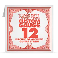 Ernie Ball 012 Plain Steel ﻿Electric and Acoustic Guitar 1012