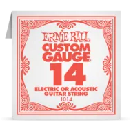 Ernie Ball 014 Plain Steel ﻿Electric and Acoustic Guitar 1014