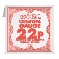 Ernie Ball 022P Plain Steel ﻿Electric and Acoustic Guitar 1022