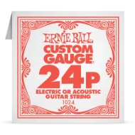 Ernie Ball 024P Plain Steel ﻿Electric and Acoustic Guitar 1024