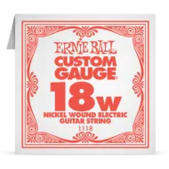 Ernie Ball 018W Nickel Wound ﻿Electric and Acoustic Guitar 1118