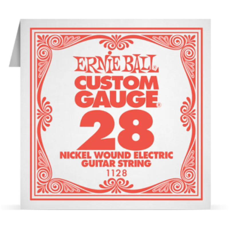 Ernie Ball 028 Nickel Wound ﻿Electric and Acoustic Guitar 1128