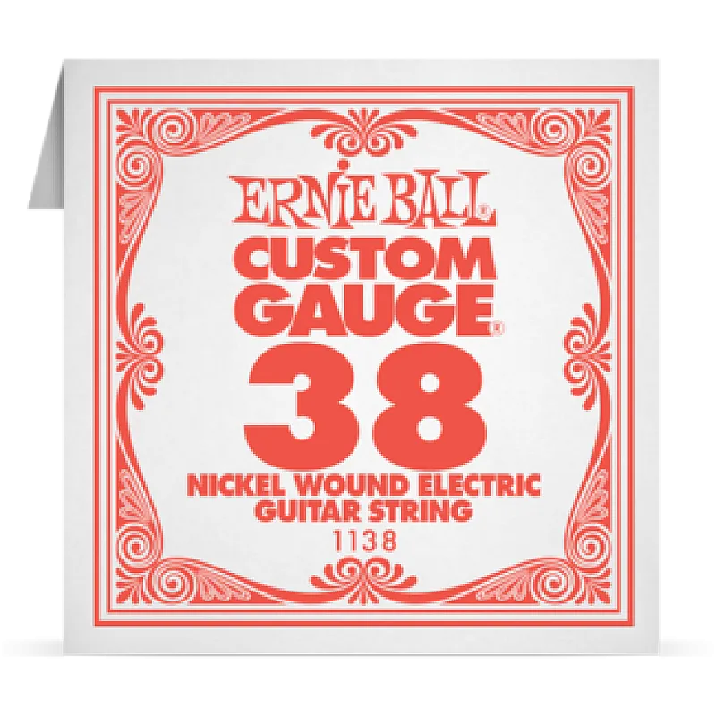 Ernie Ball 038 Nickel Wound ﻿Electric and Acoustic Guitar 1138