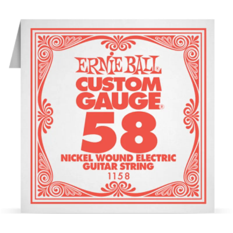 Ernie Ball 058 Nickel Wound ﻿Electric and Acoustic Guitar 1158