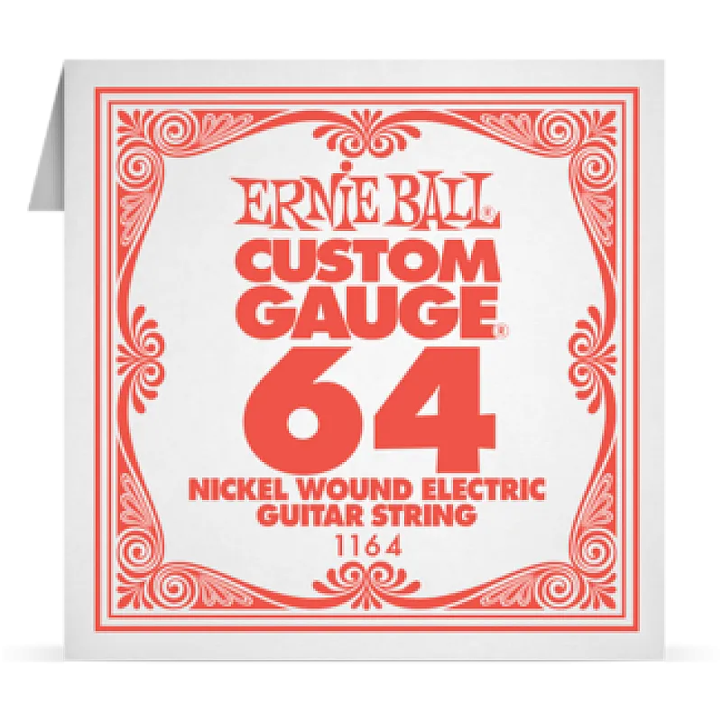 Ernie Ball 064 Nickel Wound ﻿Electric and Acoustic Guitar 1164