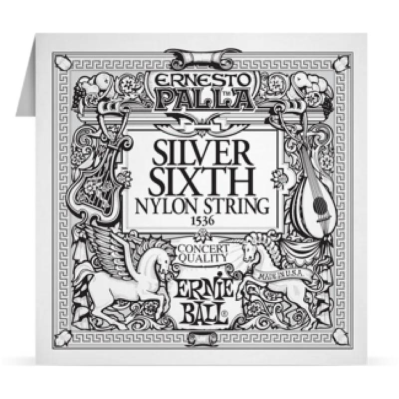 Ernie Ball 042 Silver 6TH Nylon Classic Guitar 1536